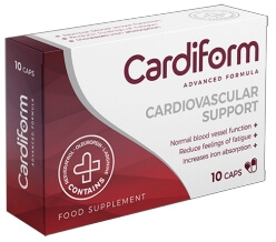 CardiForm tablety krevní tlak Česku